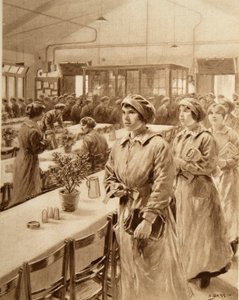 女性の軍需労働者、1914-19 作： Samuel Begg